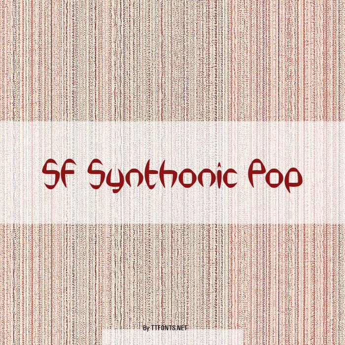 SF Synthonic Pop example